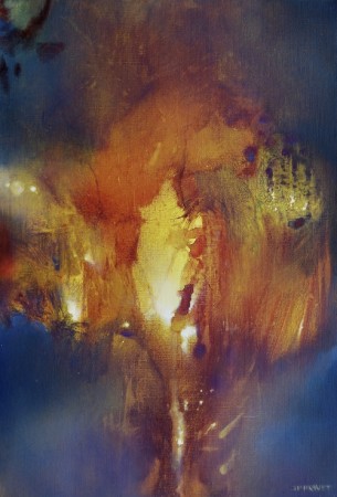 chercheur de lumière ii (acrylique sur toile 55 x 38 cm) 2018